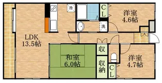 エムズ・アーク C棟【1階】の間取り
