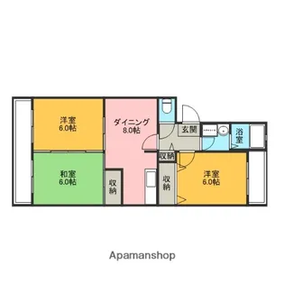 グリーンタウン石井【3階】の間取り