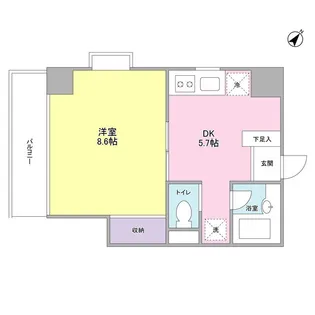 サンフラワー第6【3階】の間取り