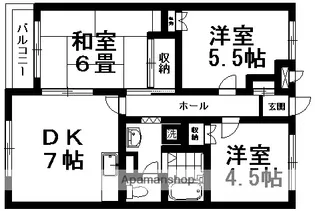 千葉県船橋市西船1丁目【マンション】の間取り