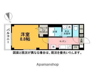 GENOVIA原木中山【1階】の間取り