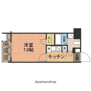 1Kの間取り画像