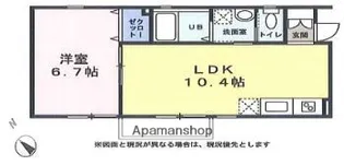 シェルシャンテ【202号室】の間取り