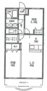 パインクレスト竹内【3階】の間取り