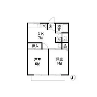 メゾンダジュール5番館【1階】の間取り