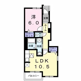 フルールⅢ【1階】の間取り