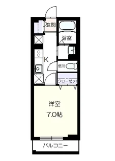 カーサ・フジ【2階】の間取り