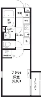 リブリ・アイリス・エンサータ【1階】の間取り