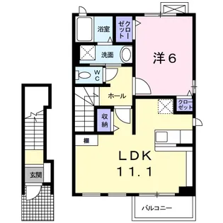 シュプール馬込【2階】の間取り