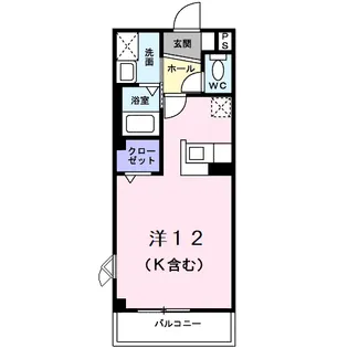 アンソレイエ【2階】の間取り