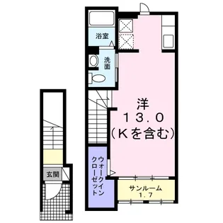 ガーデン ハウス【2階】の間取り