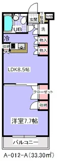 ユタカローズガーデン【1階】の間取り