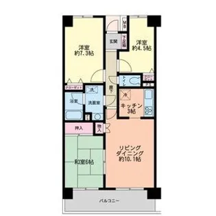 習志野台野村ハイツ【2階】の間取り
