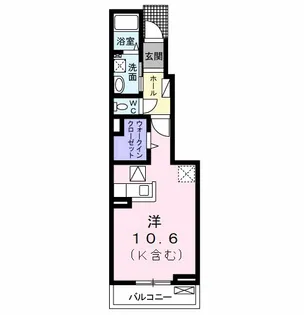 クーネル東松戸【1階】の間取り