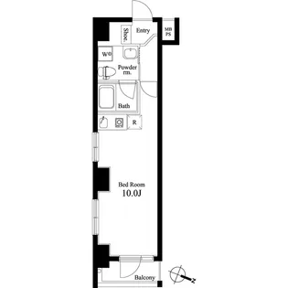 ミリアビタNO.22【5階】の間取り