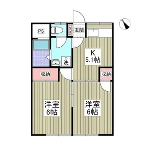 コーポ梨花【103号室】の間取り