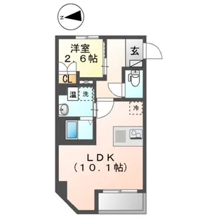 アークトゥルス【1階】の間取り