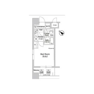 コンフォリア行徳【2階】の間取り