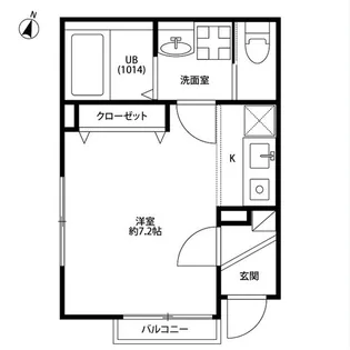 アムール モンタニュー リズイエール【1階】の間取り
