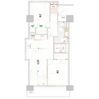 ローズガーデン【3階】の間取り