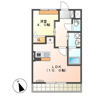 エスポワール幕張【1階】の間取り