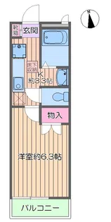 インサイド シー ビレッジ【1階】の間取り
