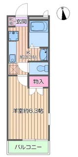 インサイド シー ビレッジ【2階】の間取り