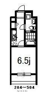 フォセット南行徳【304号室】の間取り