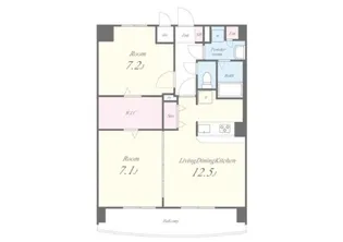 グランディール タチバネ【5階】の間取り