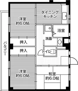 ビレッジハウス串崎1号棟【0306号室】の間取り