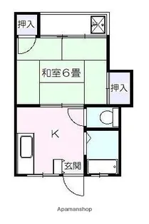 コーポラス真間A【2階】の間取り