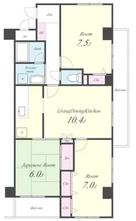 ライツ妙典【4階】の間取り