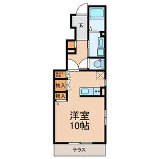 ベルウッドはれる中山【1階】の間取り