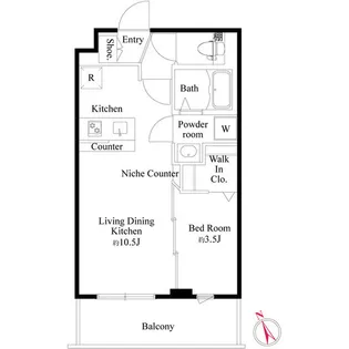 CRESCENT COURT【2階】の間取り