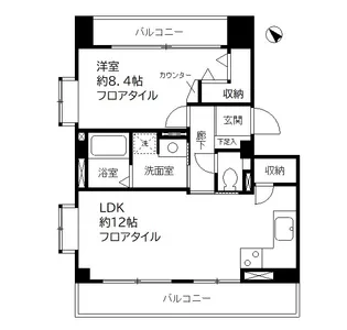 グロースメゾン海神【3階】の間取り
