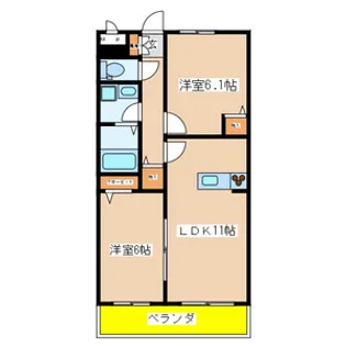 FIRST SCENE Ⅰ番館【1階】の間取り