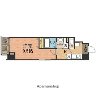 ボナール西船橋【9階】の間取り