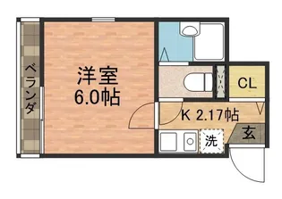 マーレ東あずま駅前【2階】の間取り
