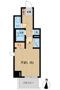 ジョイシティ住吉Ⅱ【5階】の間取り