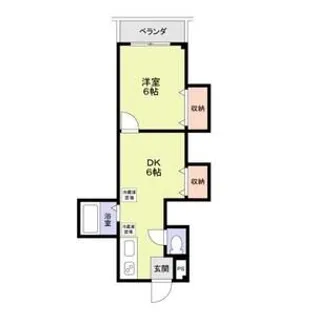 戸枝ハイツ【2階】の間取り