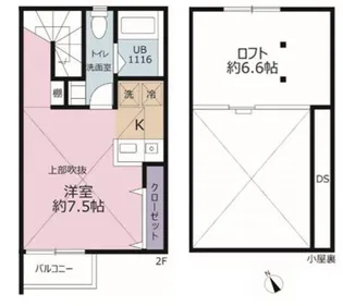 ミリアビタFK【2階】の間取り