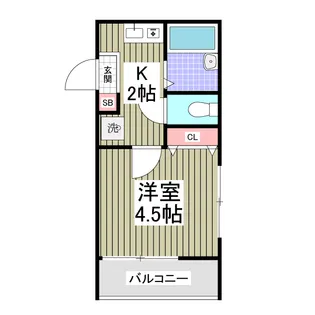 アーバンコート高砂【3階】の間取り