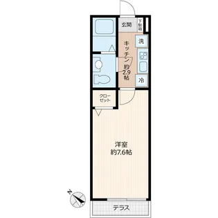 ウィステリアR【1階】の間取り