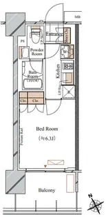 ブランシエスタ西船橋【2階】の間取り