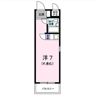 ノイエス南行徳【4階】の間取り