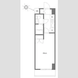 ジュメル京成船橋【3階】の間取り