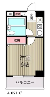 ローズガーデンA71番館【1階】の間取り