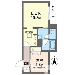 モルド船橋海神【102号室】の間取り