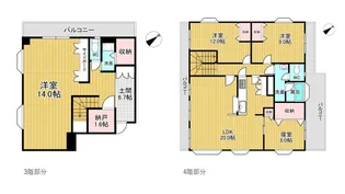 ニューパールハイツ【304号室】の間取り