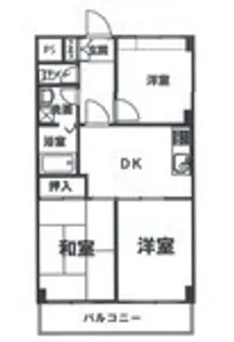 ブルームライフ市川【4階】の間取り